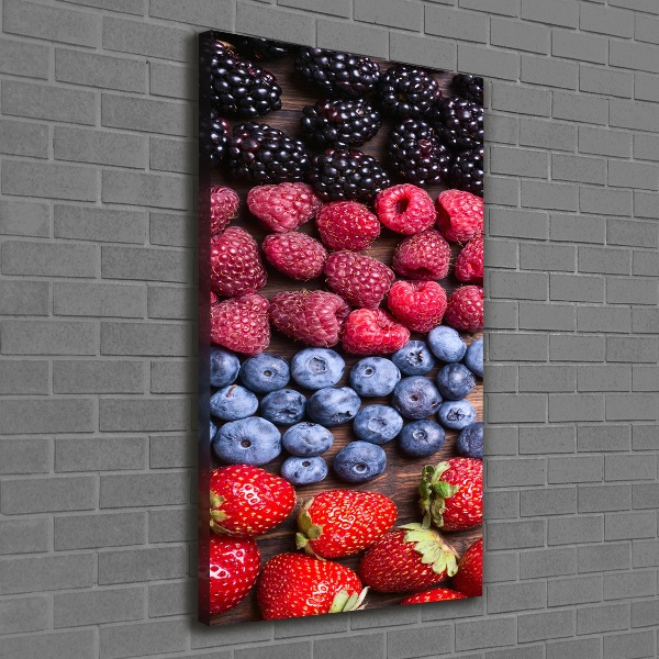 Large canvas wall art Forest fruits