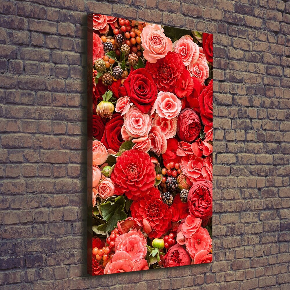 Canvas wall art Bouquet of flowers