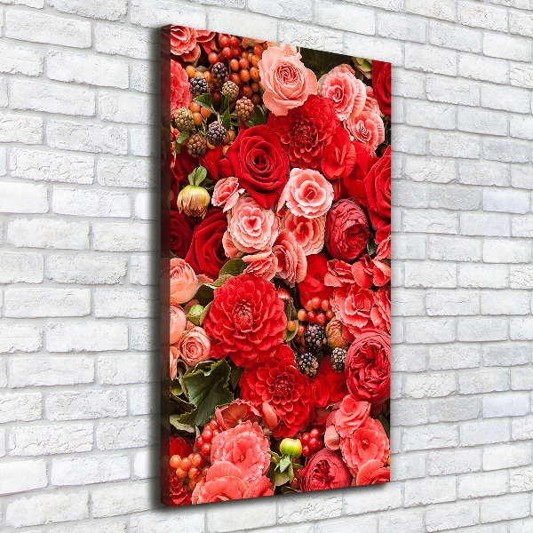 Canvas wall art Bouquet of flowers