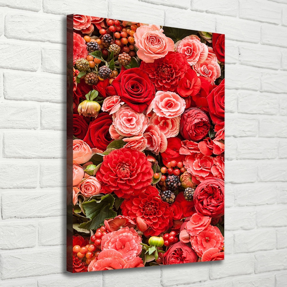 Canvas wall art Bouquet of flowers