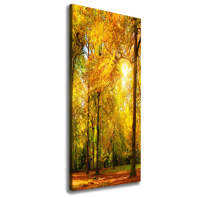 Canvas wall art Forest in autumn