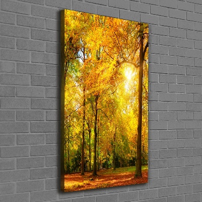 Canvas wall art Forest in autumn