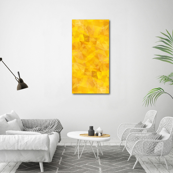 Large canvas wall art Abstraction of the triangle