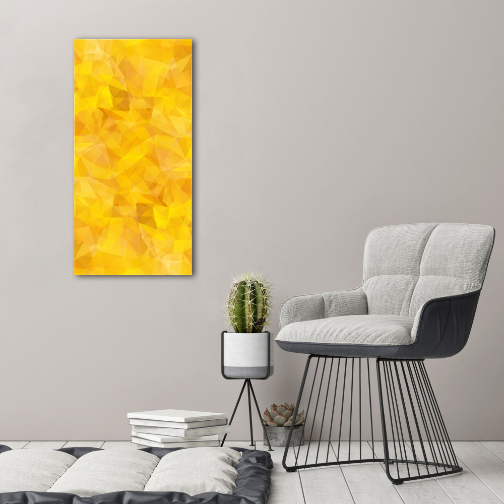 Large canvas wall art Abstraction of the triangle