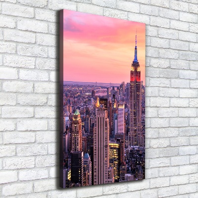 Picture canvas print New York West