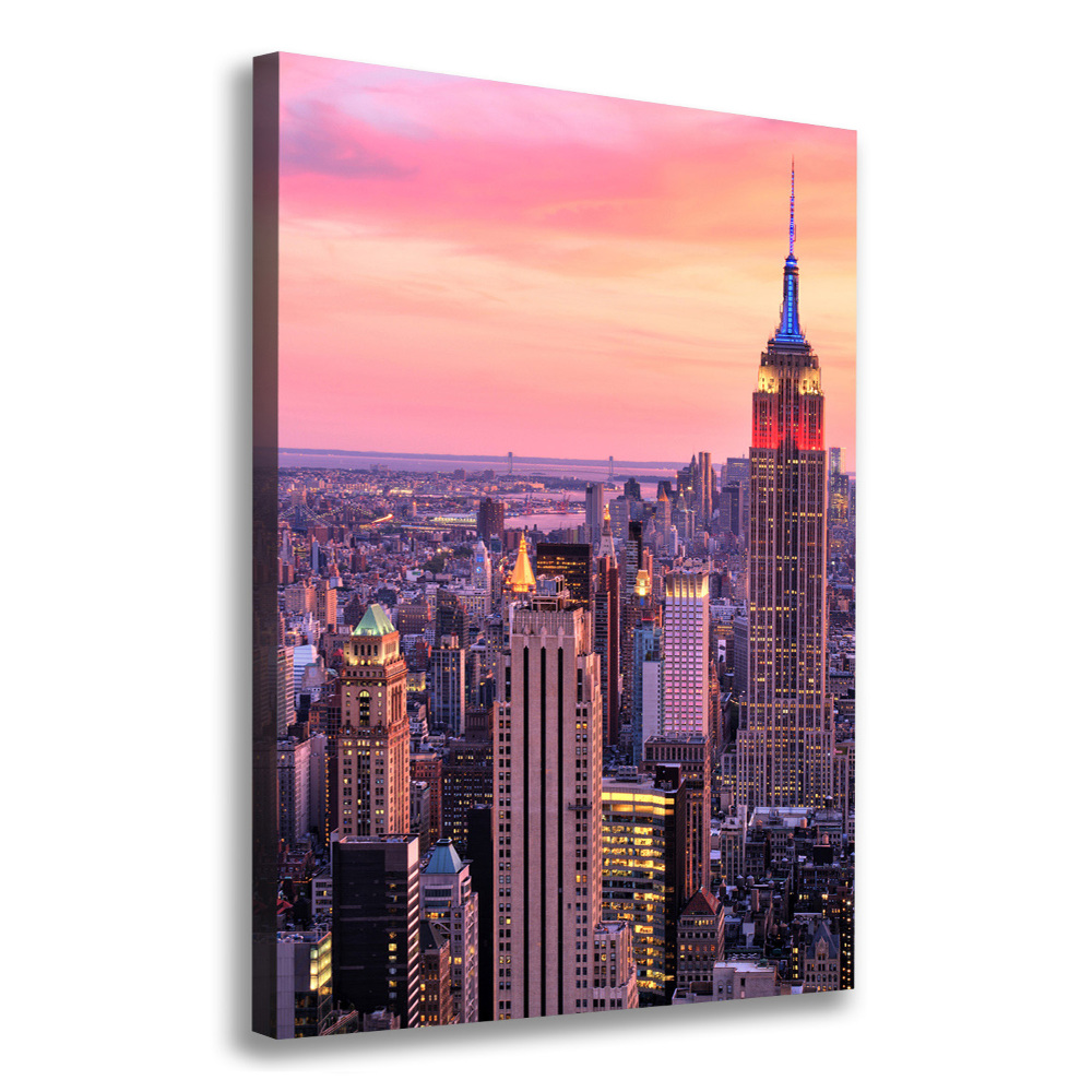 Picture canvas print New York West