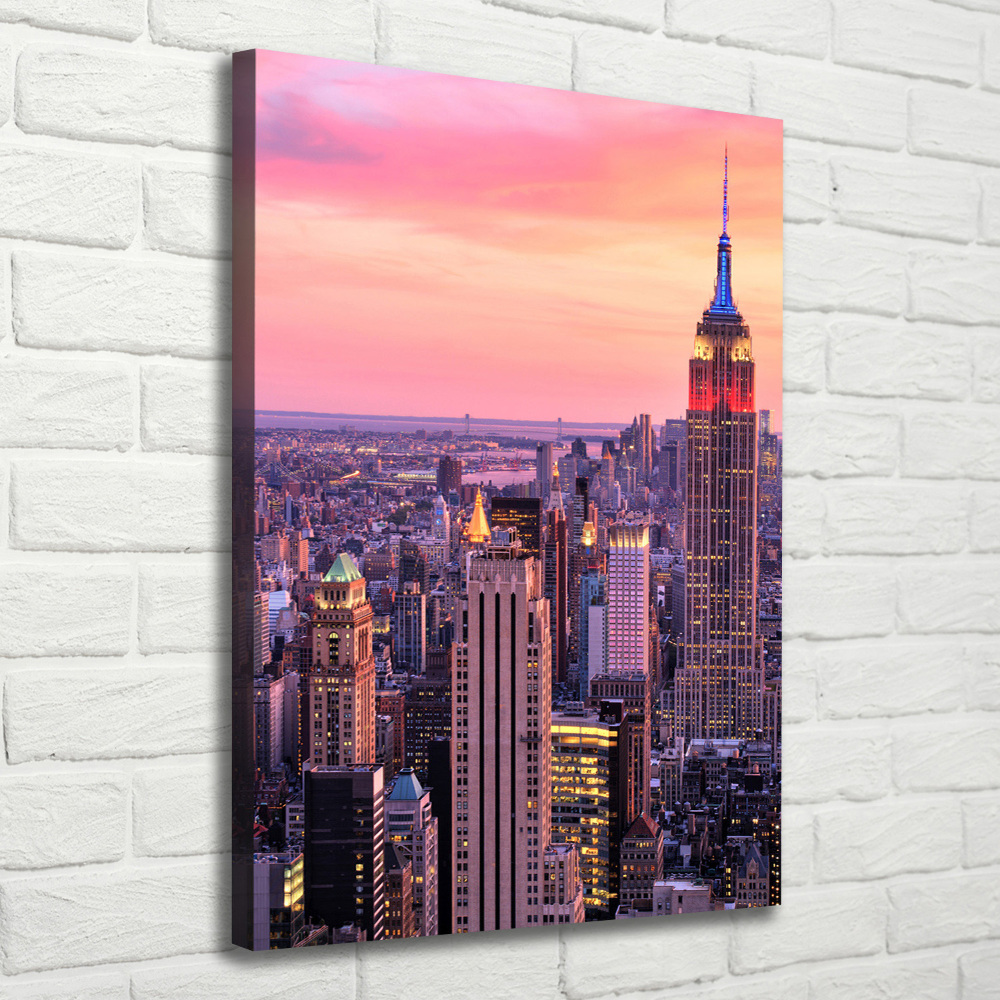 Picture canvas print New York West