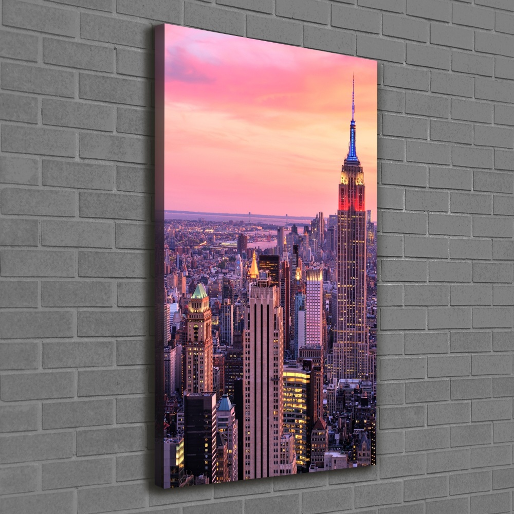 Picture canvas print New York West