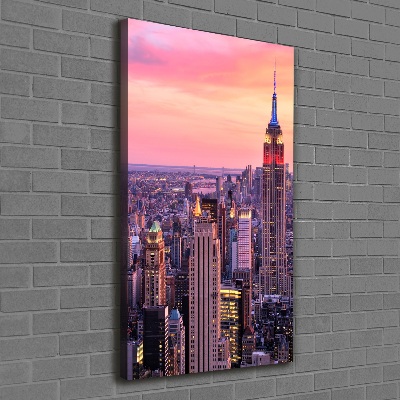 Picture canvas print New York West