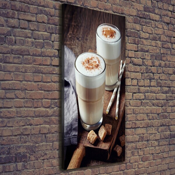 Large canvas wall art Latte