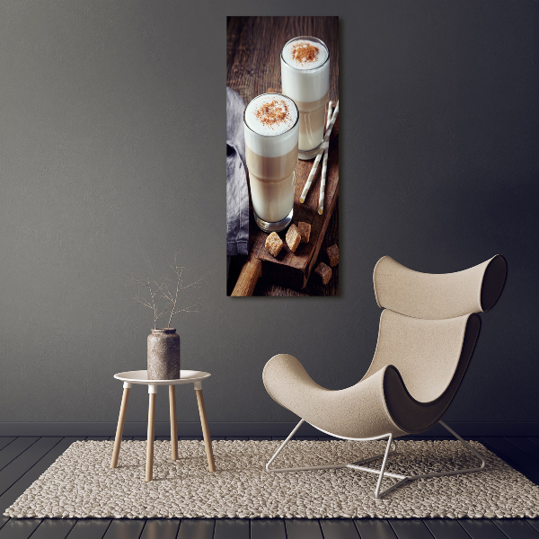 Large canvas wall art Latte