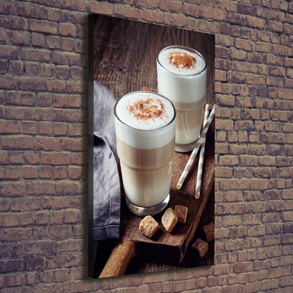 Large canvas wall art Latte