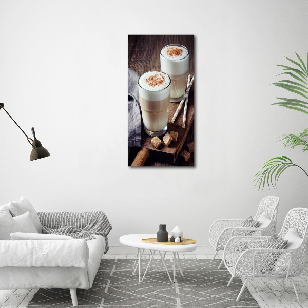 Large canvas wall art Latte