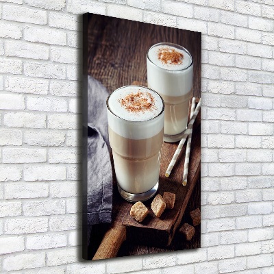 Large canvas wall art Latte