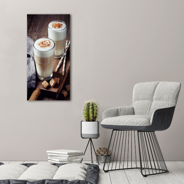 Large canvas wall art Latte