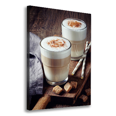 Large canvas wall art Latte