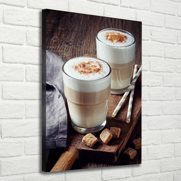 Large canvas wall art Latte