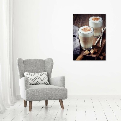 Large canvas wall art Latte