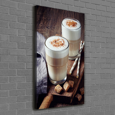 Large canvas wall art Latte