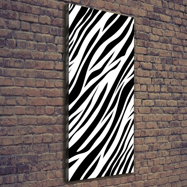 Canvas print Zebra background