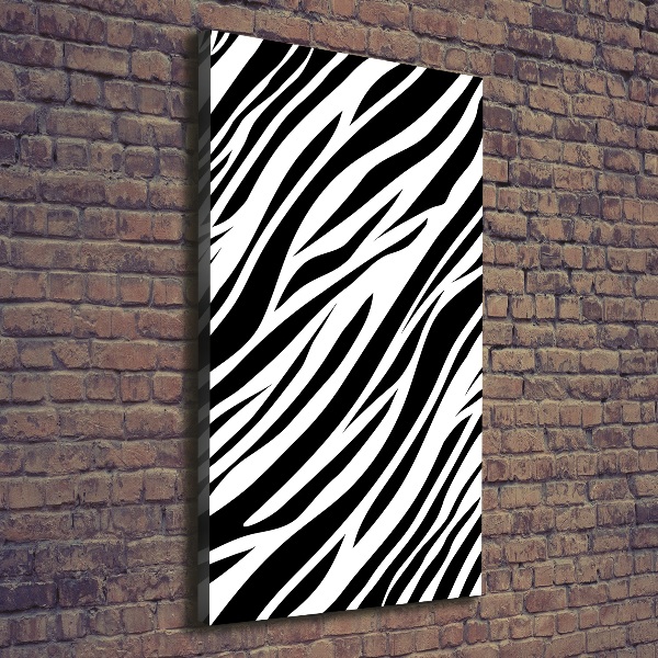 Canvas print Zebra background