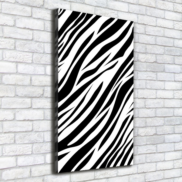 Canvas print Zebra background