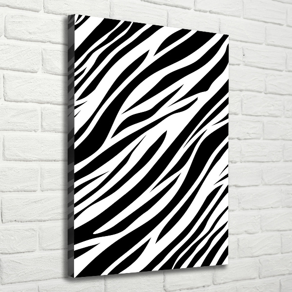 Canvas print Zebra background