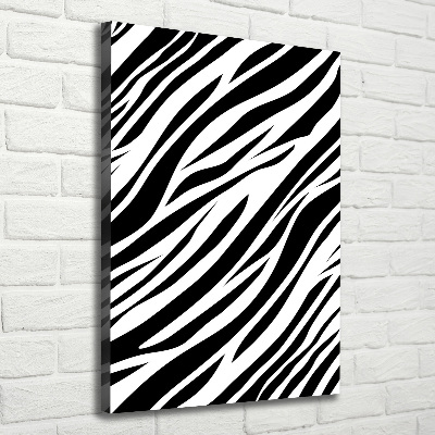 Canvas print Zebra background