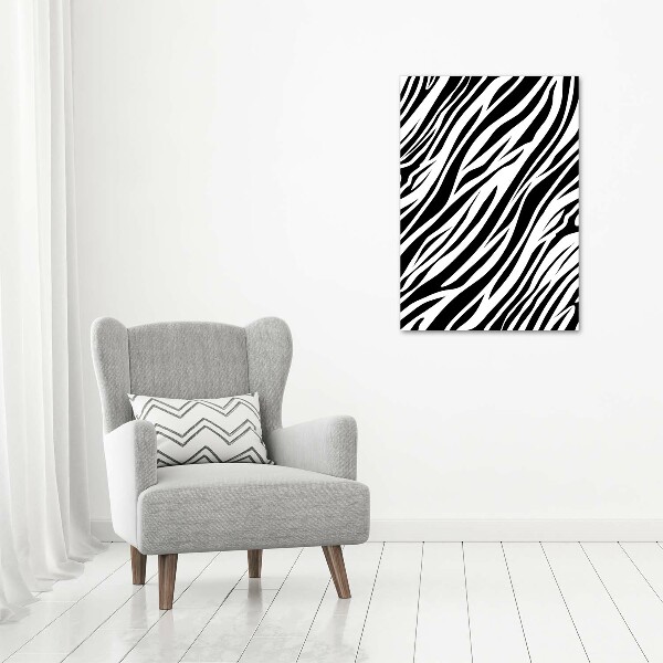 Canvas print Zebra background