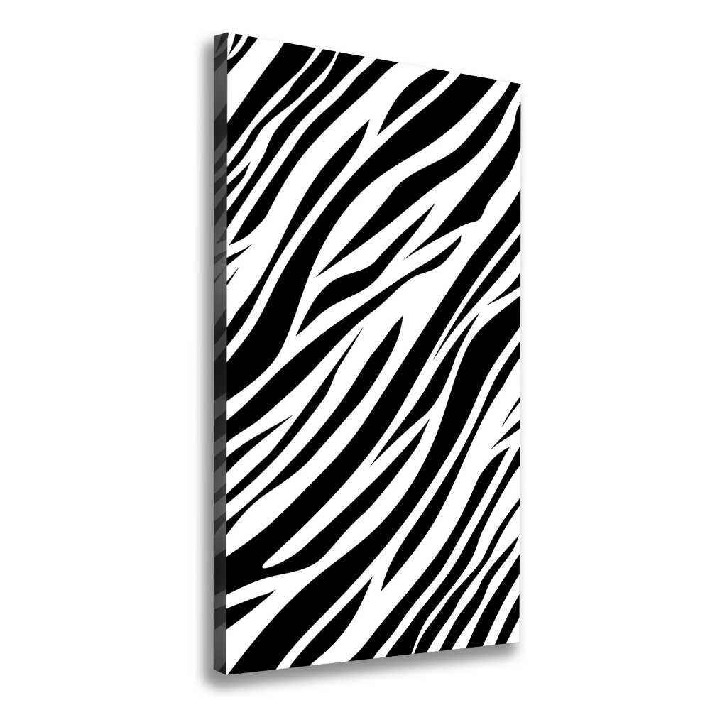 Canvas print Zebra background