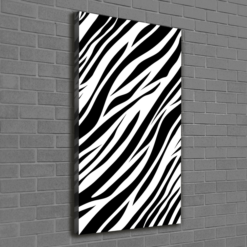 Canvas print Zebra background