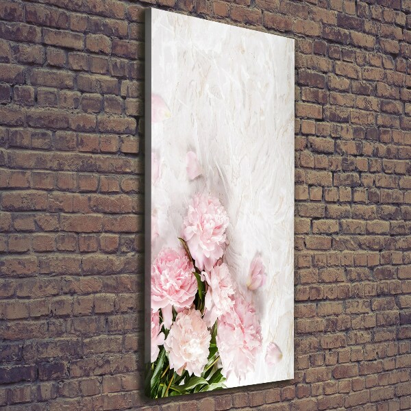 Canvas wall art Piwoni marble