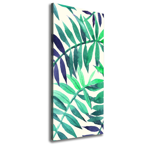 Wall art canvas large Tropical leaves