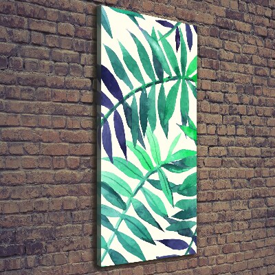 Wall art canvas large Tropical leaves