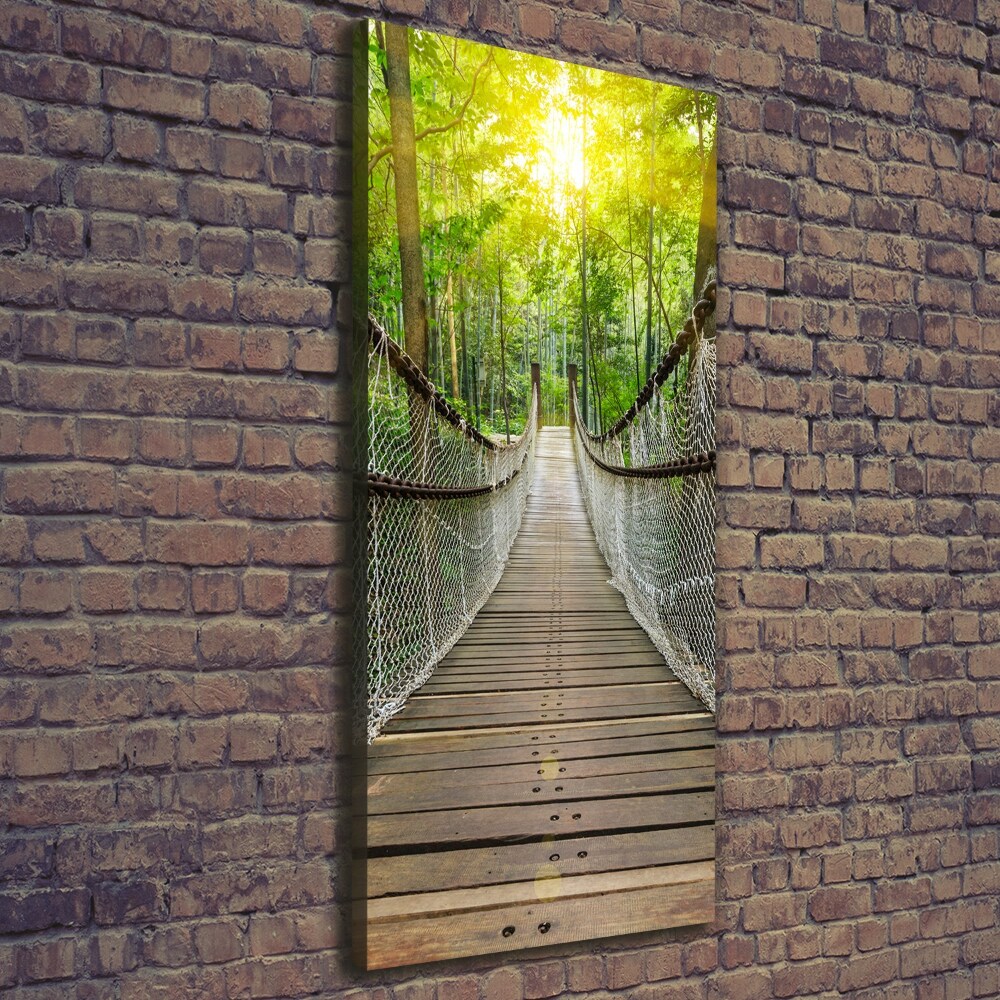 Large canvas wall art Hanging bridge