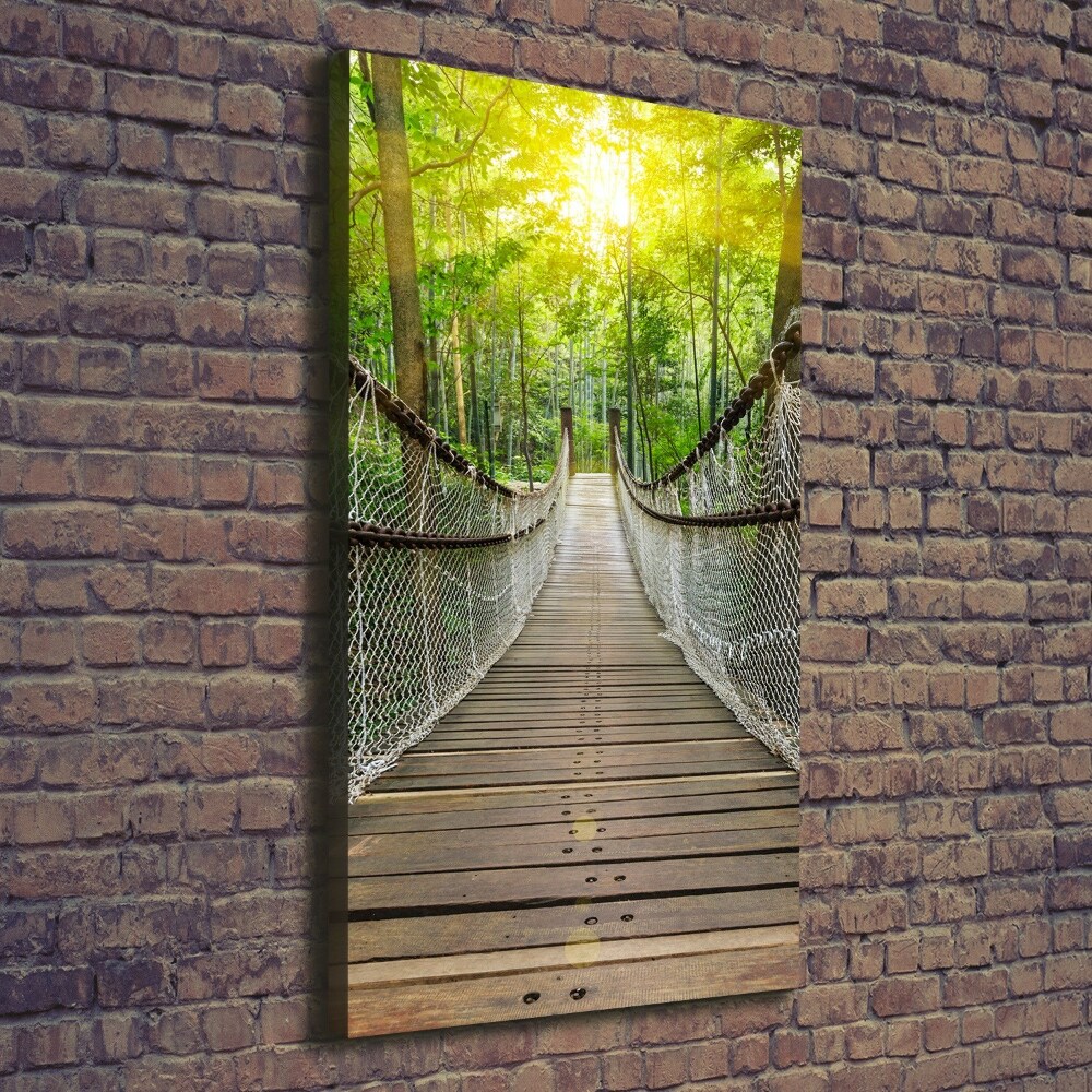 Large canvas wall art Hanging bridge