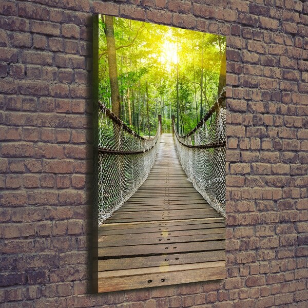 Large canvas wall art Hanging bridge