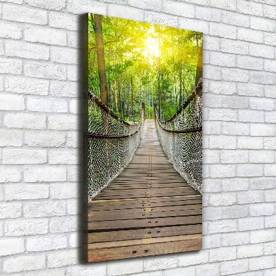 Large canvas wall art Hanging bridge