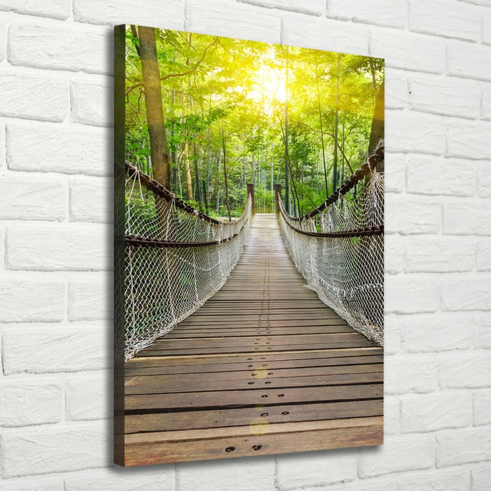 Large canvas wall art Hanging bridge