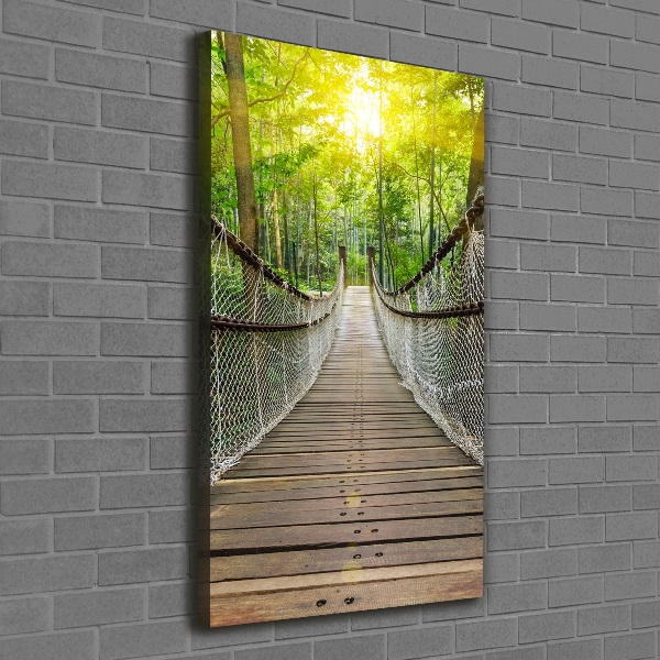 Large canvas wall art Hanging bridge