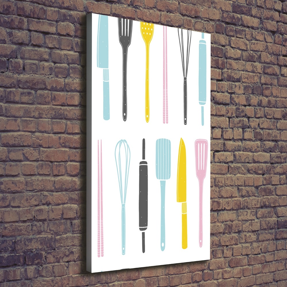 Canvas wall art Kitchen tools