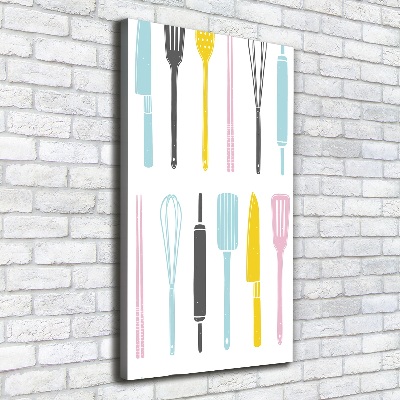 Canvas wall art Kitchen tools