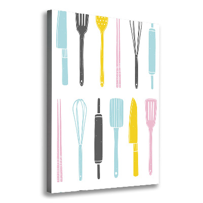 Canvas wall art Kitchen tools