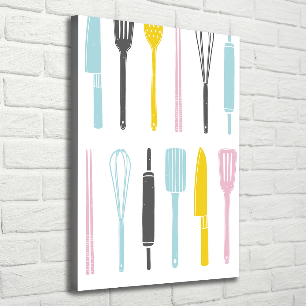 Canvas wall art Kitchen tools