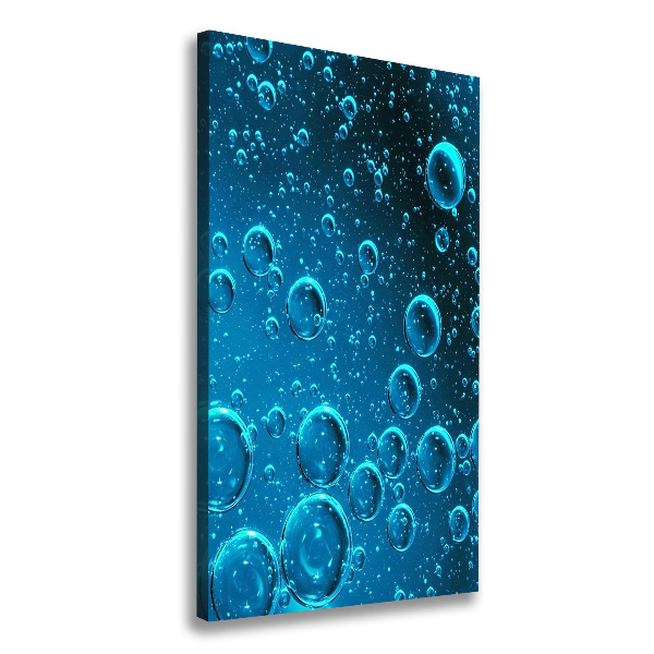 Wall art canvas large Bubbles under water