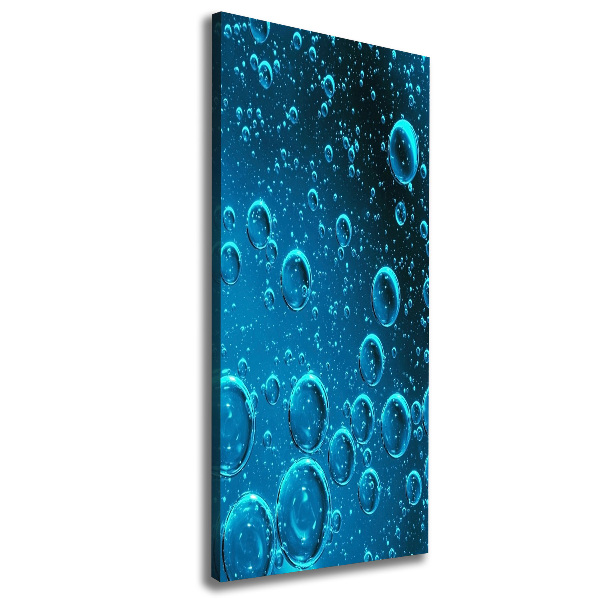 Wall art canvas large Bubbles under water