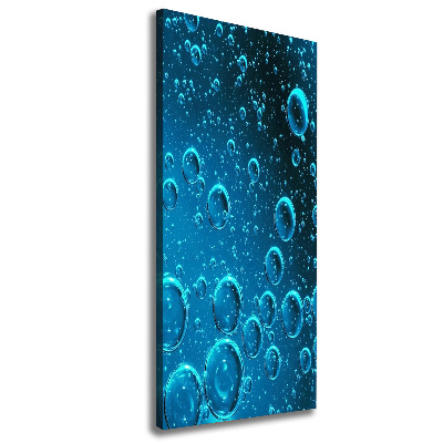 Wall art canvas large Bubbles under water