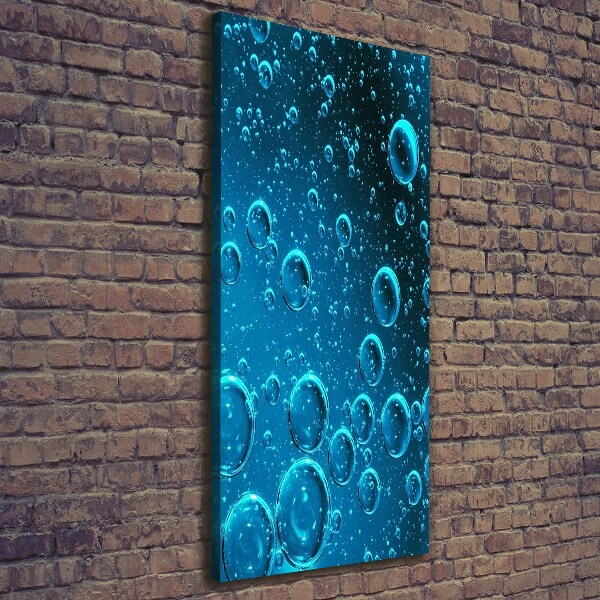 Wall art canvas large Bubbles under water