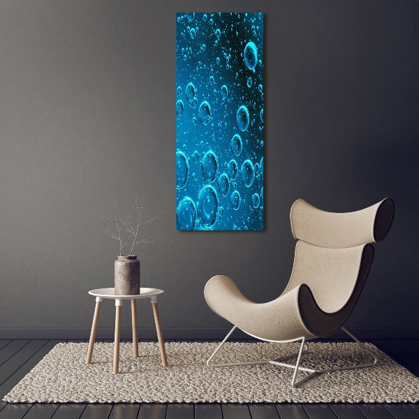 Wall art canvas large Bubbles under water