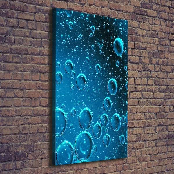 Wall art canvas large Bubbles under water